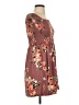Ceny Floral Brown Casual Dress Size S - photo 4