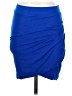 Express Solid Blue Casual Skirt Size XS - photo 1