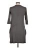 Aqua 100% Polyester Solid Gray Casual Dress Size M - photo 2