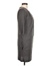 Aqua 100% Polyester Solid Gray Casual Dress Size M - photo 4