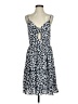 Unbranded 100% Polyester Floral Blue Casual Dress Size S - photo 1