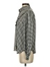Ann Taylor 100% Polyester Houndstooth Gray Long Sleeve Blouse Size XS - photo 5