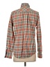 Lands' End 100% Baumwolle Plaid Brown Long Sleeve Button-Down Shirt Size S - photo 2