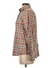 Lands' End 100% Baumwolle Plaid Brown Long Sleeve Button-Down Shirt Size S - photo 5