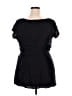 Wallis 100% Viscose Black Short Sleeve Blouse Size 18 (petite) - photo 2
