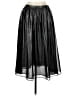 Zara Basic 100% Polyester Solid Black Silver Casual Skirt Size M - photo 1