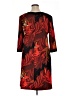 Karin Stevens Print Red Casual Dress Size 16 - photo 2