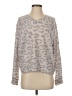 Alashan 100% Cashmere Animal Print Gray Cashmere Pullover Sweater Size S - photo 1