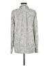 Soft Joie 100% Rayon Tweed Gray Long Sleeve Button-Down Shirt Size M - photo 2