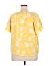 Adrienne Vittadini 100% Polyester Yellow Short Sleeve Blouse Size 2X - photo 2