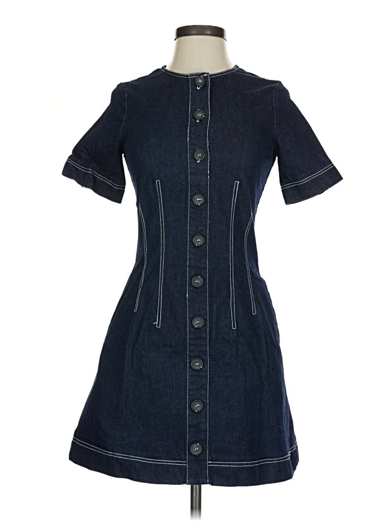 Pre-owned Sugar Lips Casual Dress In Blue
