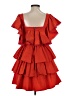 Toccin 100% Polyester Red Cocktail Dress Size 0 - photo 2