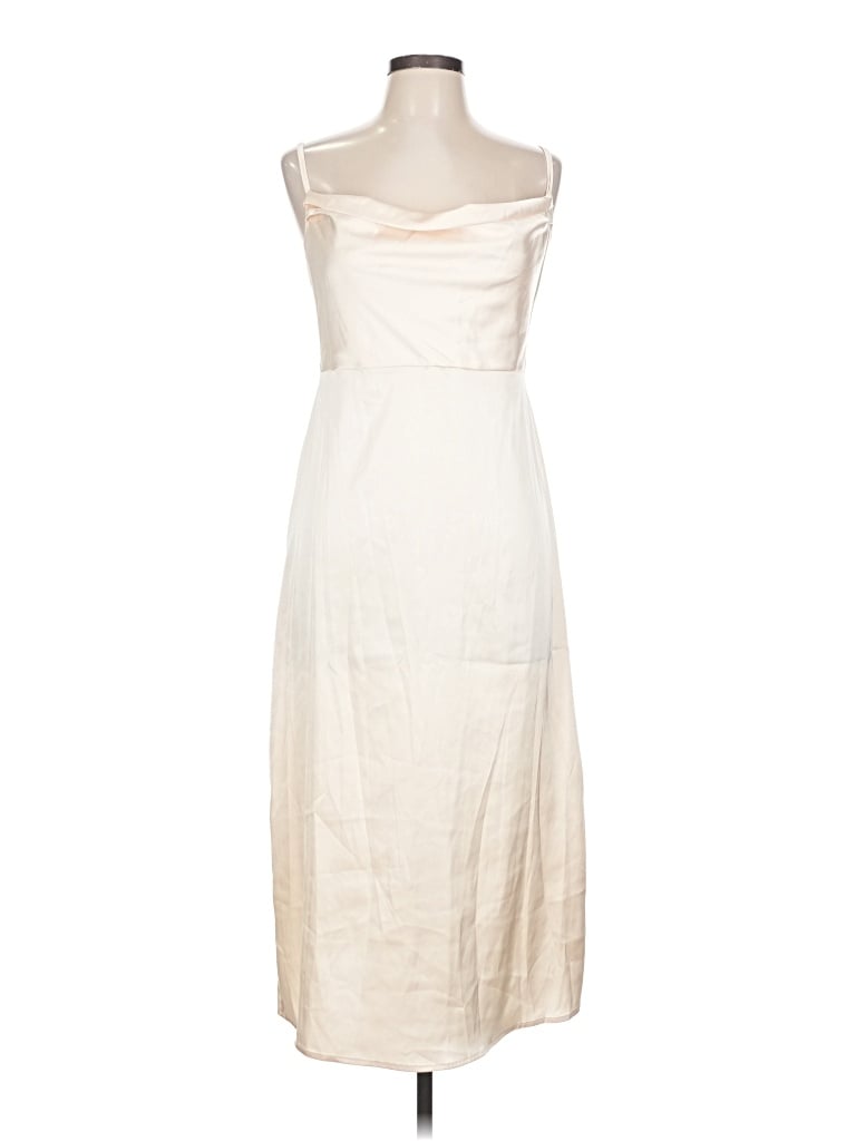 Pre-owned Lyaner Cocktail Dress In White