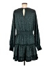 She + Sky 100% Polyester Animal Print Teal Casual Dress Size L - photo 2