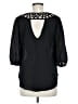 BCX 100% Polyester Black 3/4 Sleeve Blouse Size M - photo 2