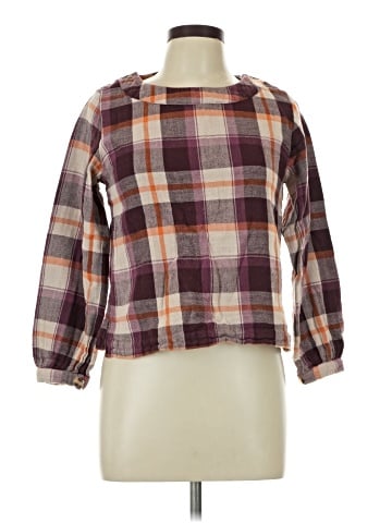 Madras 3/4 Sleeve Blouse (view 1)