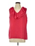 Banana Republic 100% Polyester Red Sleeveless Blouse Size L - photo 1