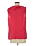 Banana Republic 100% Polyester Red Sleeveless Blouse Size L - photo 2