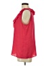 Banana Republic 100% Polyester Red Sleeveless Blouse Size L - photo 5