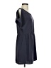 Lush 100% Polyester Solid Gray Blue Casual Dress Size S - photo 4