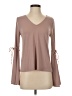 Express Brown Long Sleeve Blouse Size XS - photo 1