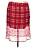 J.Crew 100% Cupro Plaid Red Casual Skirt Size L - photo 2