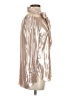 Charlotte Brody 100% Polyester Metallic Silver Long Sleeve Blouse Size S - photo 4