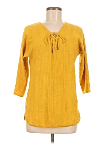 Damask 3/4 Sleeve Blouse (view 1)