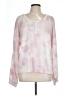 Bliss Tie-dye Pink Long Sleeve Blouse Size L - photo 1