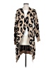 Hipster Row Animal Print Tan Cardigan Size M - photo 1