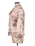 Shein 100% Polyester Floral Pink Long Sleeve Blouse Size L - photo 5