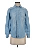 Old Navy 100% Cotton Blue Long Sleeve Button-Down Shirt Size XS - photo 1