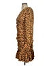 Nicholas Animal Print Brown Orange Casual Dress Size S (estimated) - photo 5