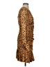 Nicholas Animal Print Brown Orange Casual Dress Size S (estimated) - photo 4