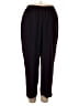 R&M Richards 100% Polyester Solid Black Track Pants Size 18 (petite) - photo 1