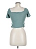 Shein Teal Short Sleeve Top Size M - photo 2