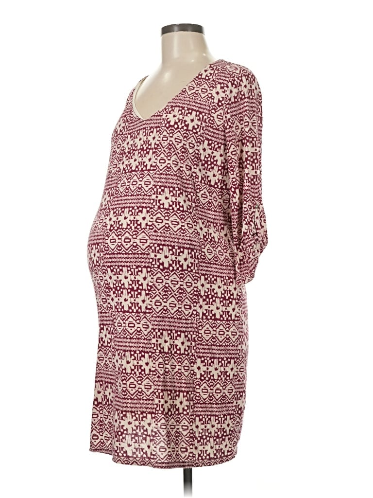 Pre-owned Pink Blush Casual Dress In Burgundy