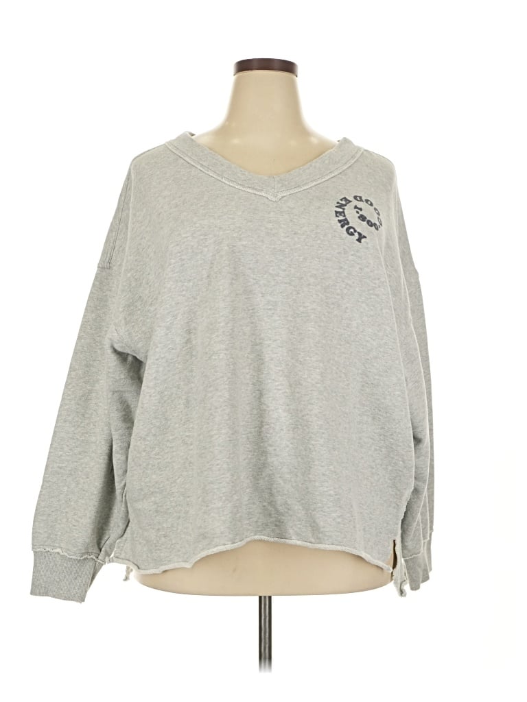 Pre-owned Aerie Sweatshirt In Gray