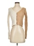 Happily Grey Color Block Tan Cardigan Size S - photo 1