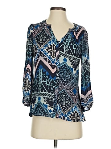 Leifsdottir 3/4 Sleeve Silk Top (view 1)