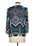Leifsdottir 100% Silk Blue 3/4 Sleeve Silk Top Size 4 - photo 2