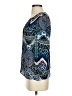 Leifsdottir 100% Silk Blue 3/4 Sleeve Silk Top Size 4 - photo 5