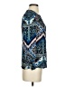 Leifsdottir 100% Silk Blue 3/4 Sleeve Silk Top Size 4 - photo 4