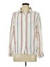 Unbranded Stripes Ivory Long Sleeve Blouse Size L - photo 1