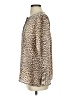 Equipment Animal Print Tan Long Sleeve Blouse Size S - photo 5