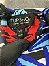 Topshop Graphic Blue Cocktail Dress Size 8 - photo 6