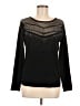 Elie Tahari Black Long Sleeve Top Size L (estimated) - photo 1
