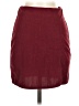 Shein 100% Polyester Solid Burgundy Casual Skirt Size XS - photo 1
