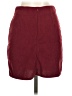 Shein 100% Polyester Solid Burgundy Casual Skirt Size XS - photo 2