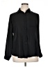 HOTOUCH 100% Rayon Solid Black Long Sleeve Blouse Size XL - photo 1